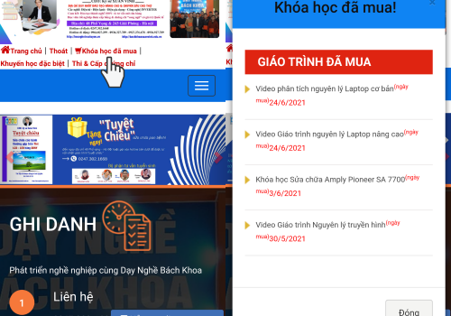 Cách đăng nhập trang hocnghetructuyen.edu.vn